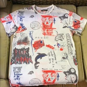 Pink Dolphin graphic tee shirt